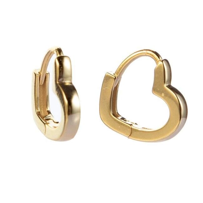 Mini anneaux COEUR de la COLLECTION ADDICT - or - boucles d’oreilles - La boutique by c.