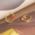 Mini créoles AMOUR FOU de la COLLECTION ADDICT - boucles d’oreilles - La boutique by c.
