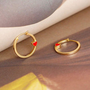 Mini créoles AMOUR FOU de la COLLECTION ADDICT - boucles d’oreilles - La boutique by c.