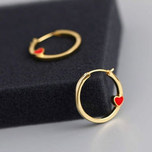 Mini créoles AMOUR FOU de la COLLECTION ADDICT - boucles d’oreilles - La boutique by c.