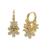 Mini créoles DARLING - fleur / doré - boucles doreilles - La boutique by c.