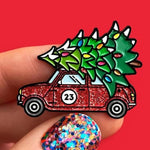 Pin’s Merry Christmas - voiture rouge - Pin’s - La boutique by c.