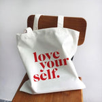 Tote bag COLLECTION GIRL POWER - LOVE YOURSELF - sacs - La boutique by c.