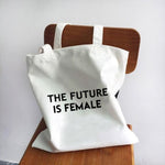 Tote bag COLLECTION GIRL POWER - THE FUTUR IS FEMALE NOIR - sacs - La boutique by c.