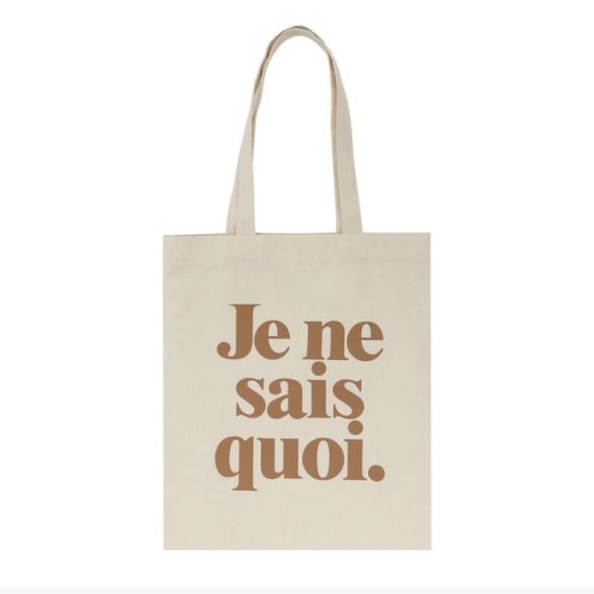 Tote bag JE NE SAIS QUOI - brun - sacs - La boutique by c.