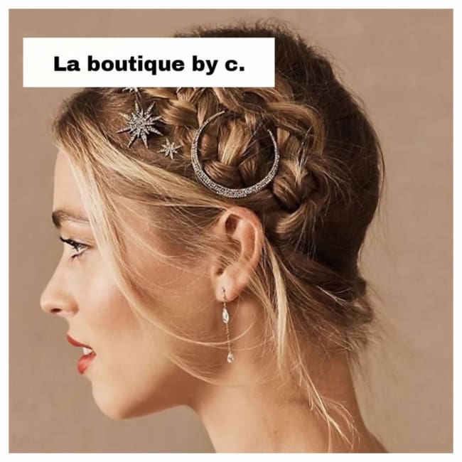 Trio de pinces à cheveux GLAMOUR - Accessoires pour cheveux - La boutique by c.